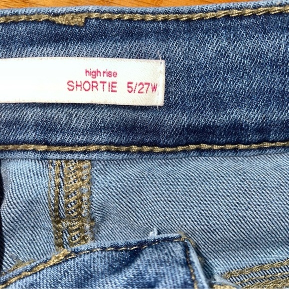 SO high waisted denim shorts size 5/27 - Picture 7 of 11